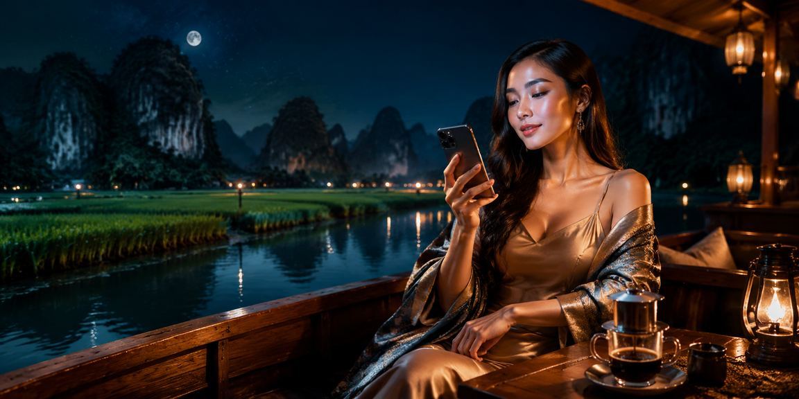 Người chơi thư giãn với cà phê tại Ninh Bình trong khi sử dụng casino di động